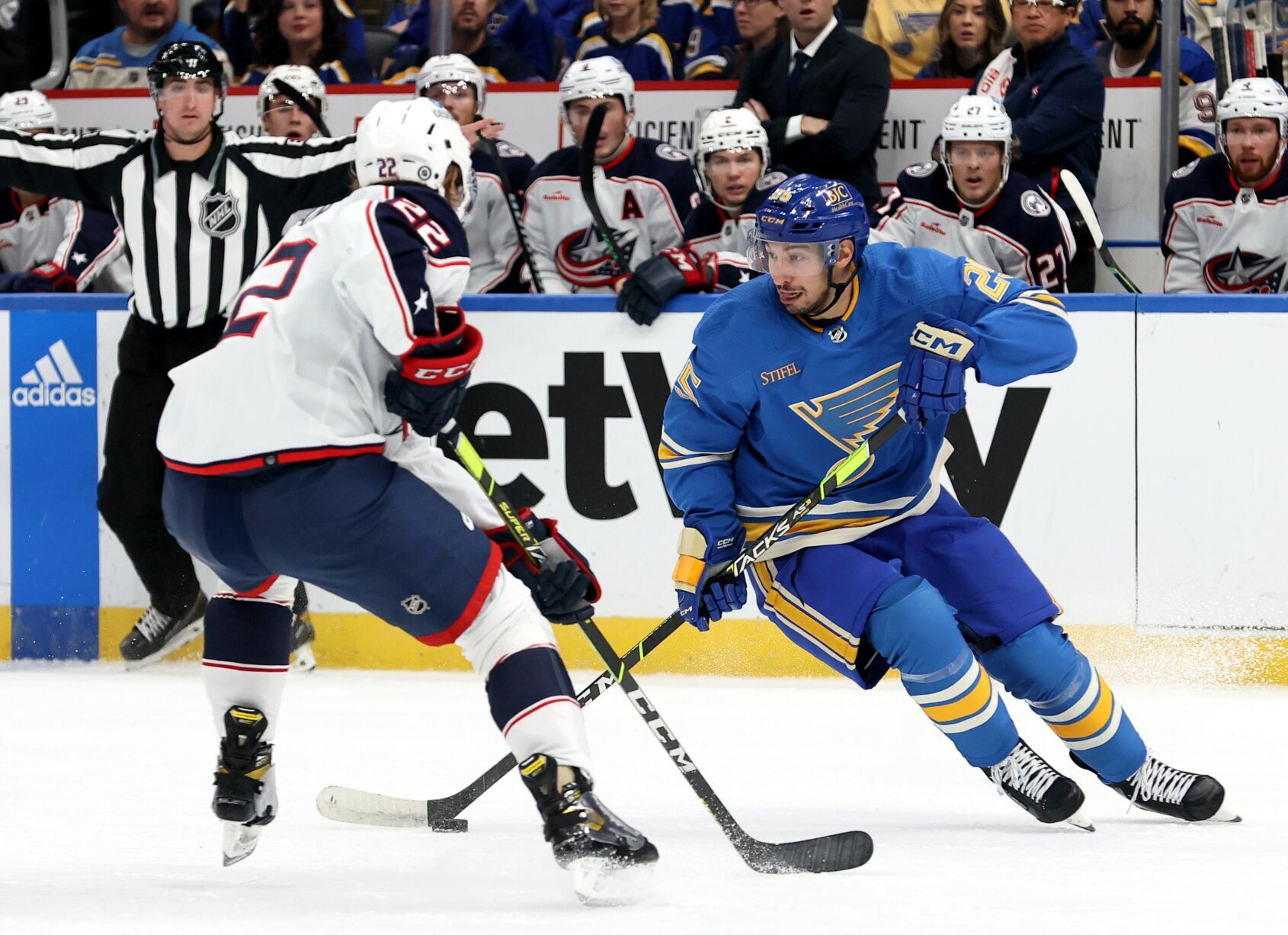 Columbus Blue Jackets vs St. Louis Blues